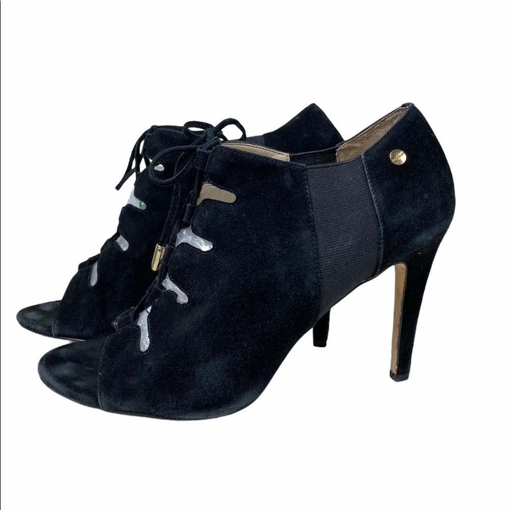 Calvin Klein 9.5 black lace up heels
